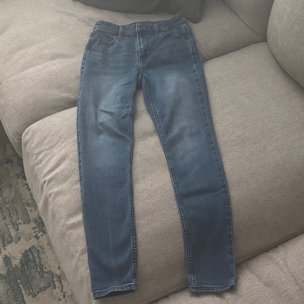 Old Navy Blue High-Rise Skinny Jeans